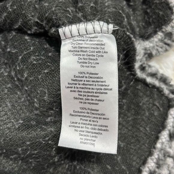 Boxercraft Fuzzy Grey Quarter Zip Sweatshirt Size Medium Women’s - Picture 5 of 10